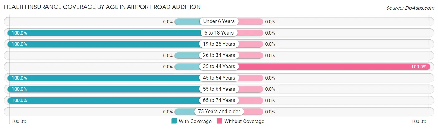 Health Insurance Coverage by Age in Airport Road Addition