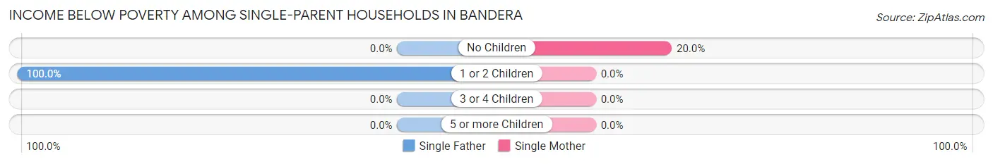 Income Below Poverty Among Single-Parent Households in Bandera