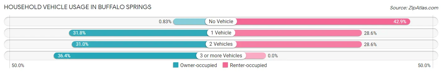Household Vehicle Usage in Buffalo Springs
