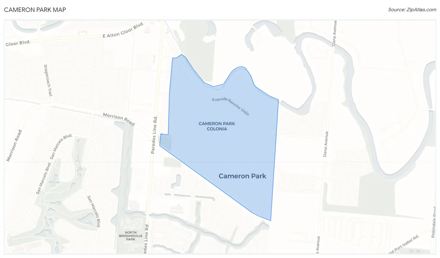 Cameron Park Map