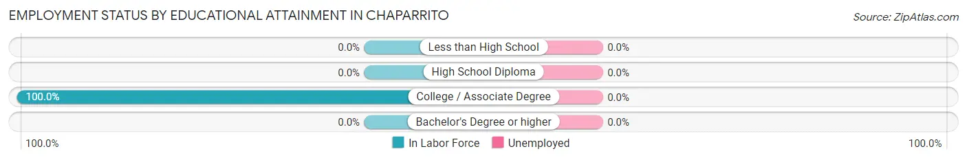 Employment Status by Educational Attainment in Chaparrito
