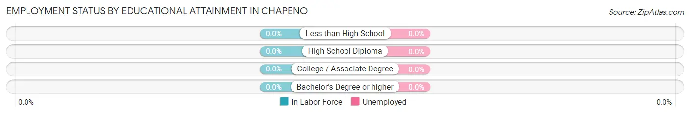 Employment Status by Educational Attainment in Chapeno