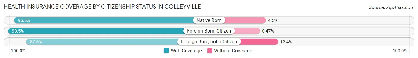 Health Insurance Coverage by Citizenship Status in Colleyville