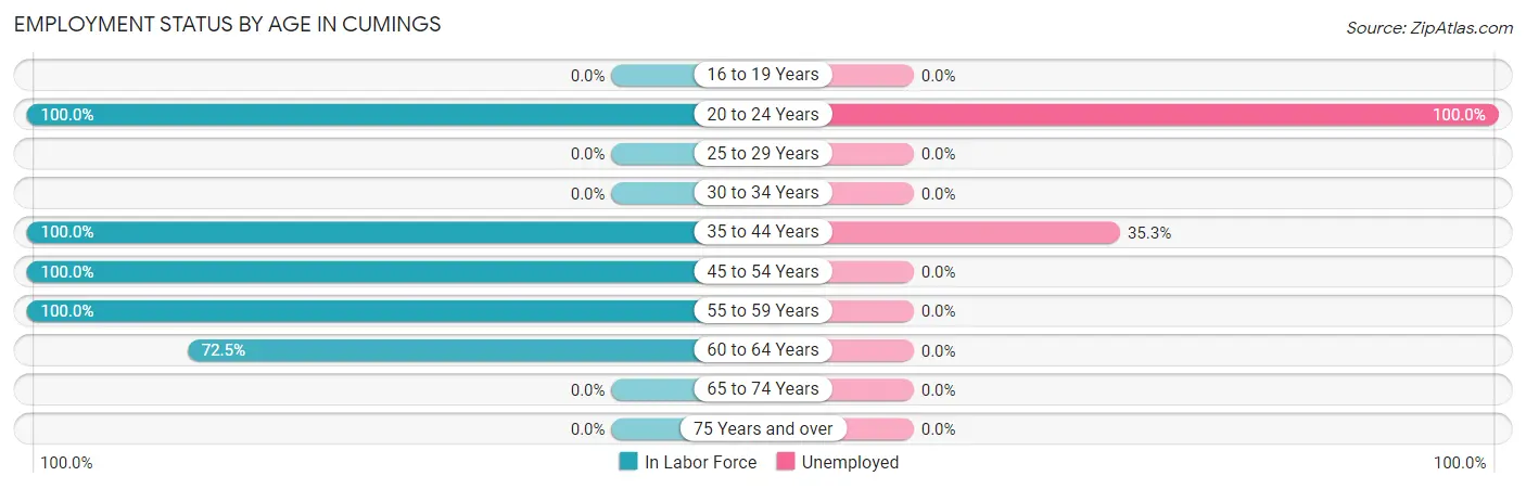 Employment Status by Age in Cumings