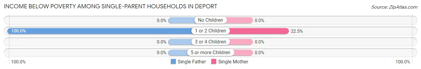Income Below Poverty Among Single-Parent Households in Deport