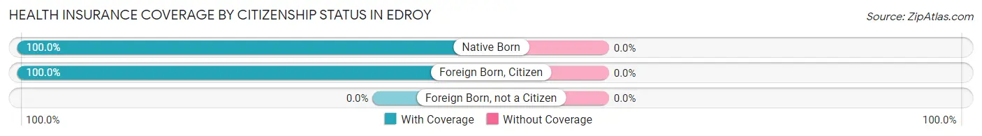 Health Insurance Coverage by Citizenship Status in Edroy