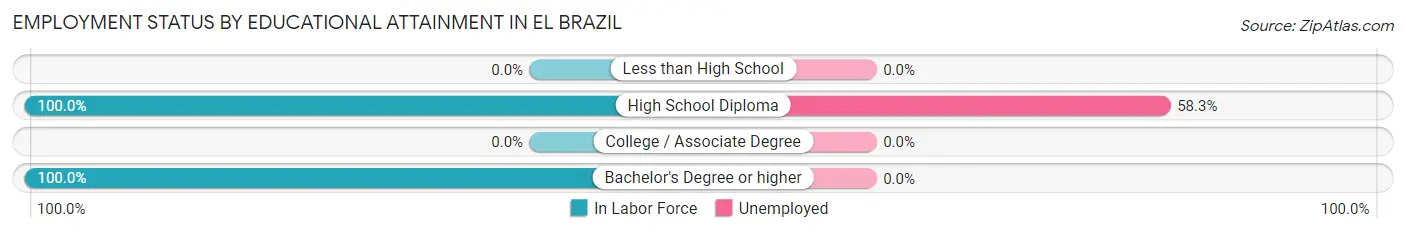 Employment Status by Educational Attainment in El Brazil