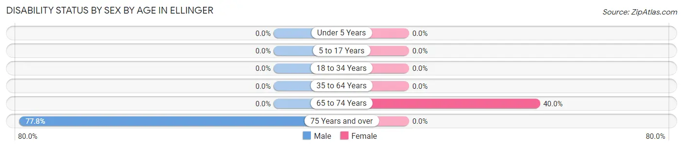 Disability Status by Sex by Age in Ellinger