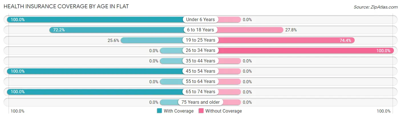 Health Insurance Coverage by Age in Flat