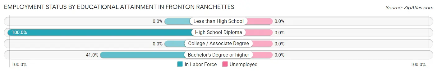 Employment Status by Educational Attainment in Fronton Ranchettes