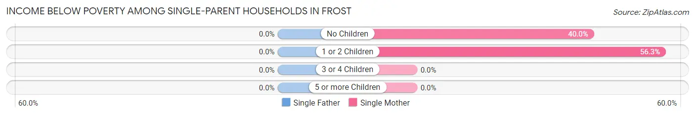 Income Below Poverty Among Single-Parent Households in Frost