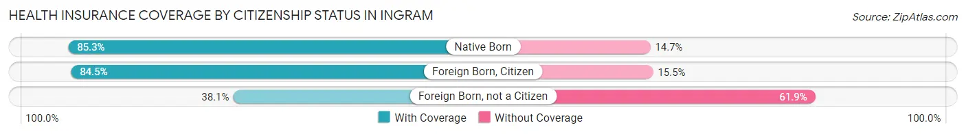 Health Insurance Coverage by Citizenship Status in Ingram