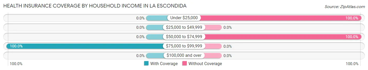 Health Insurance Coverage by Household Income in La Escondida