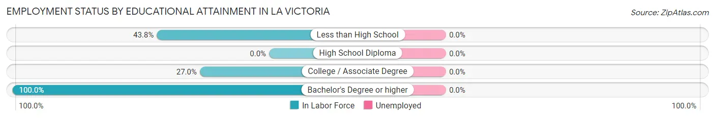 Employment Status by Educational Attainment in La Victoria