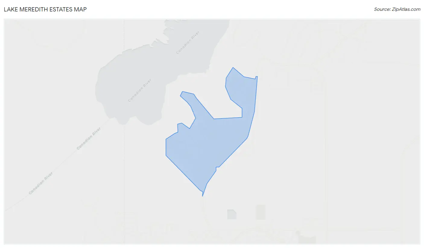 Lake Meredith Estates Map