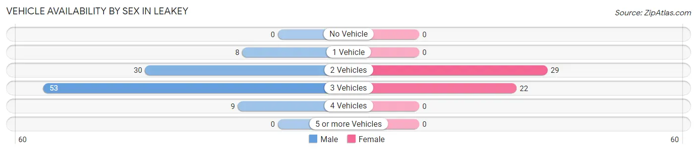 Vehicle Availability by Sex in Leakey