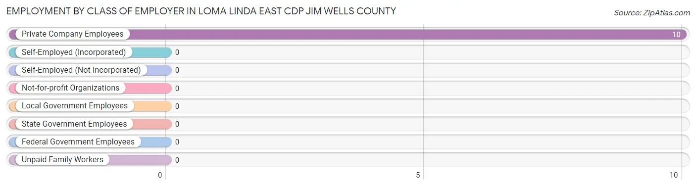 Employment by Class of Employer in Loma Linda East CDP Jim Wells County