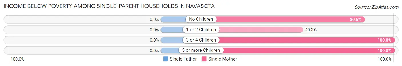 Income Below Poverty Among Single-Parent Households in Navasota