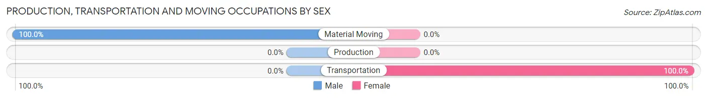 Production, Transportation and Moving Occupations by Sex in Ozona