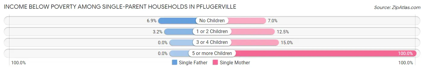 Income Below Poverty Among Single-Parent Households in Pflugerville