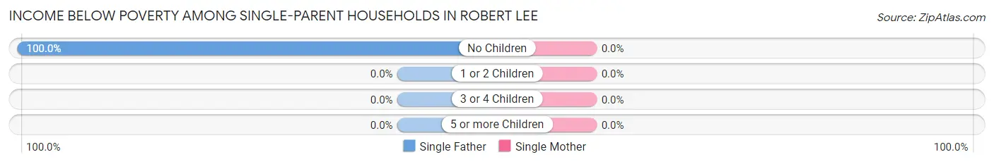 Income Below Poverty Among Single-Parent Households in Robert Lee