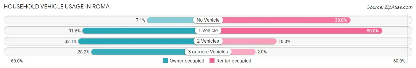 Household Vehicle Usage in Roma