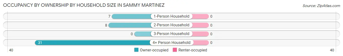 Occupancy by Ownership by Household Size in Sammy Martinez