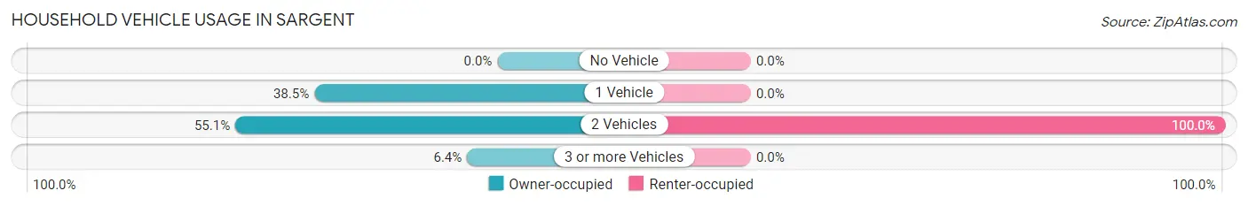 Household Vehicle Usage in Sargent