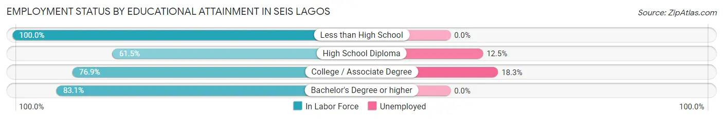 Employment Status by Educational Attainment in Seis Lagos