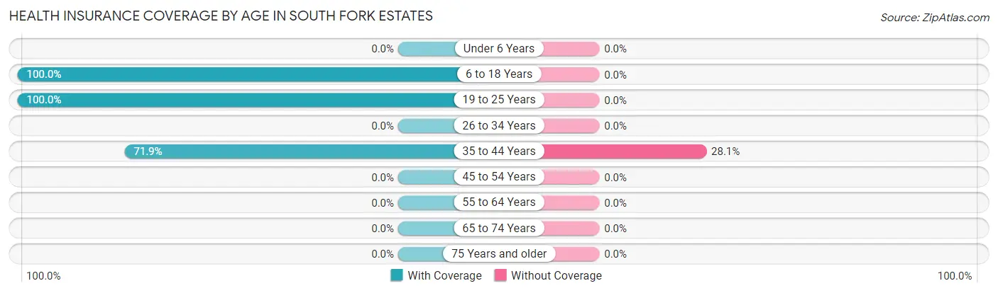 Health Insurance Coverage by Age in South Fork Estates