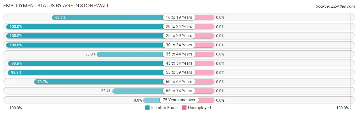 Employment Status by Age in Stonewall