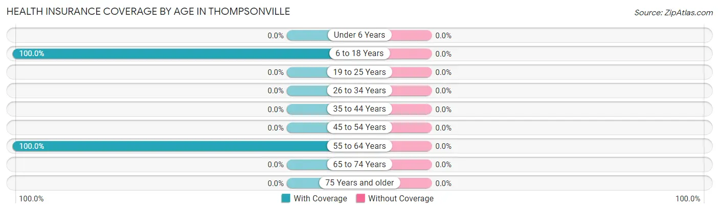 Health Insurance Coverage by Age in Thompsonville