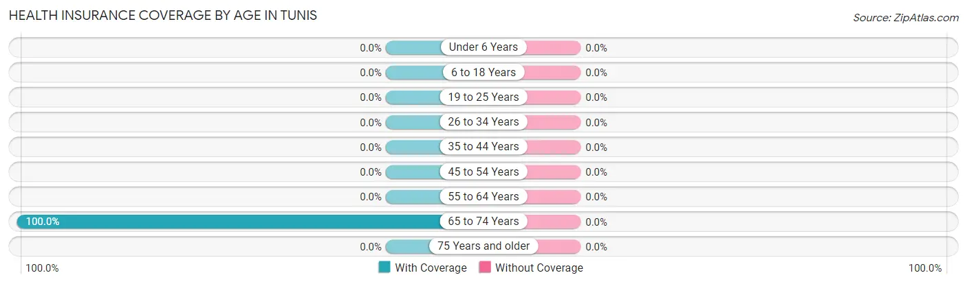 Health Insurance Coverage by Age in Tunis