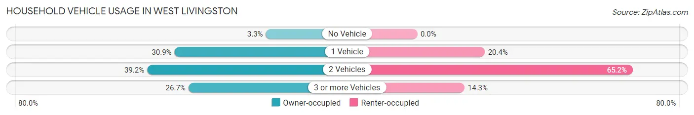 Household Vehicle Usage in West Livingston