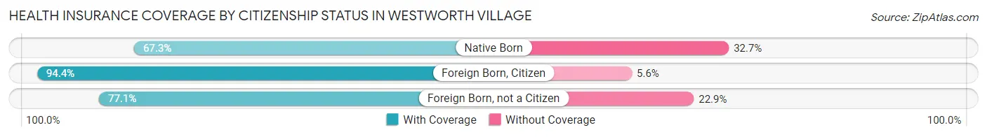 Health Insurance Coverage by Citizenship Status in Westworth Village