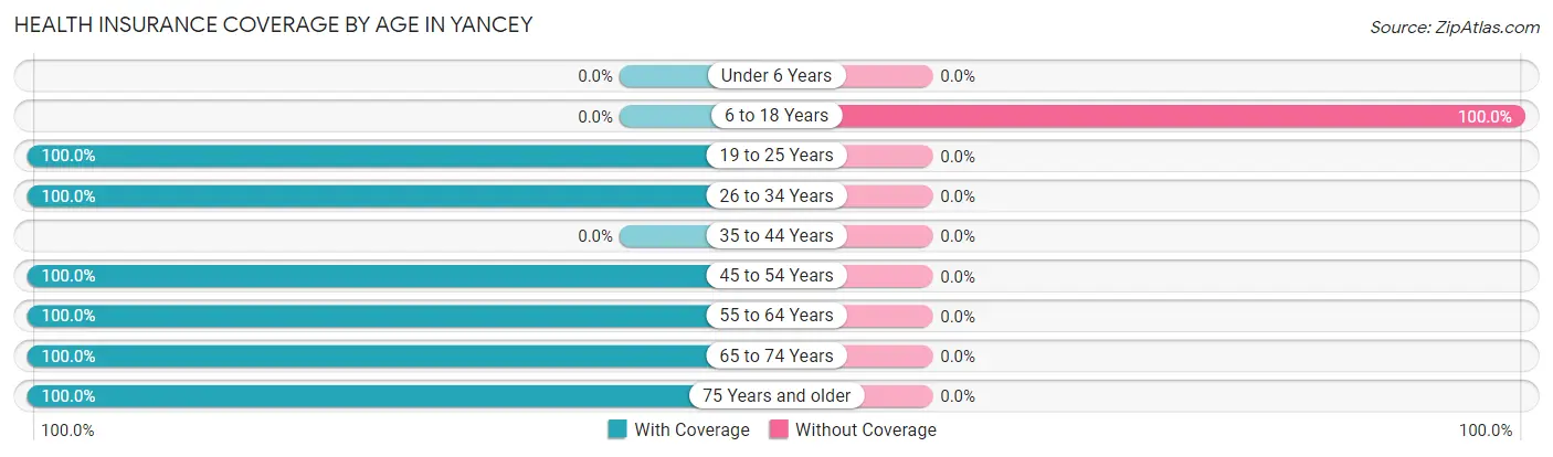 Health Insurance Coverage by Age in Yancey