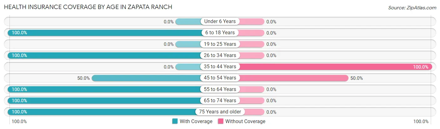 Health Insurance Coverage by Age in Zapata Ranch