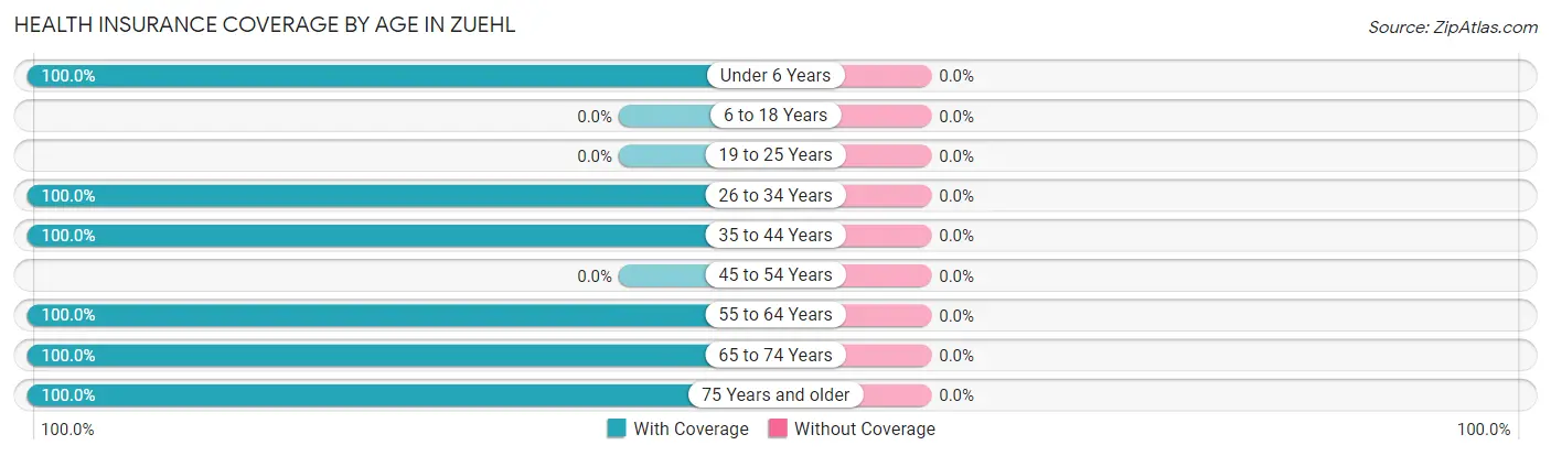 Health Insurance Coverage by Age in Zuehl