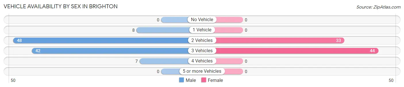 Vehicle Availability by Sex in Brighton