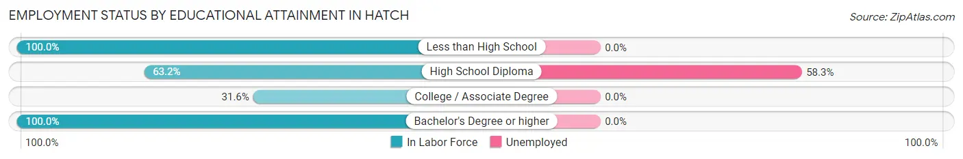 Employment Status by Educational Attainment in Hatch