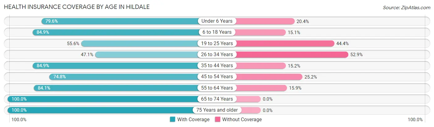 Health Insurance Coverage by Age in Hildale