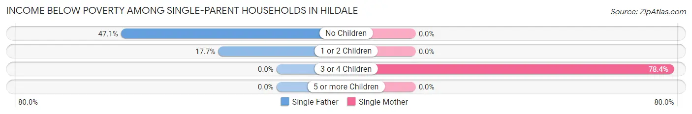 Income Below Poverty Among Single-Parent Households in Hildale