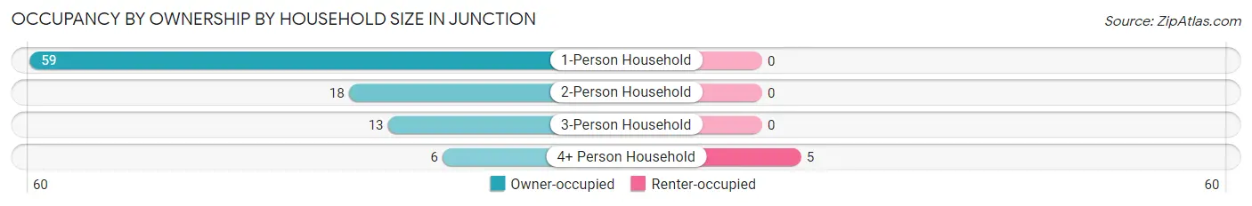 Occupancy by Ownership by Household Size in Junction