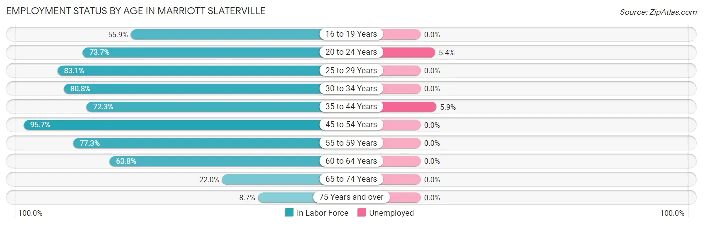 Employment Status by Age in Marriott Slaterville
