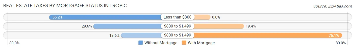 Real Estate Taxes by Mortgage Status in Tropic