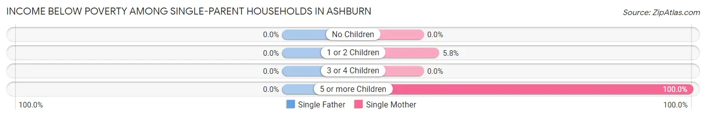 Income Below Poverty Among Single-Parent Households in Ashburn
