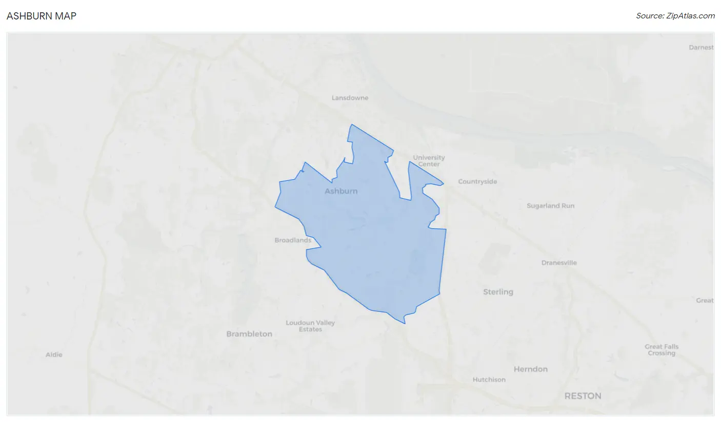 Ashburn Map