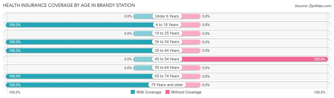 Health Insurance Coverage by Age in Brandy Station