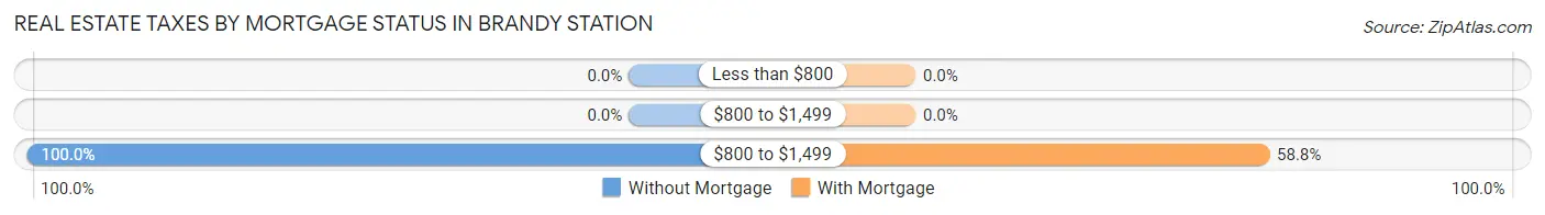 Real Estate Taxes by Mortgage Status in Brandy Station