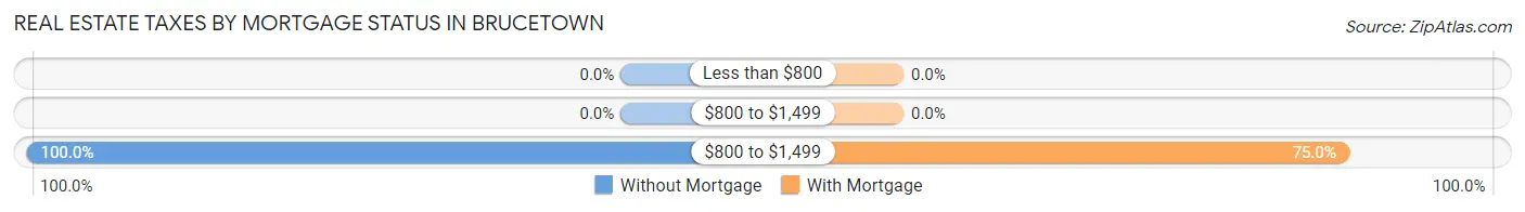 Real Estate Taxes by Mortgage Status in Brucetown